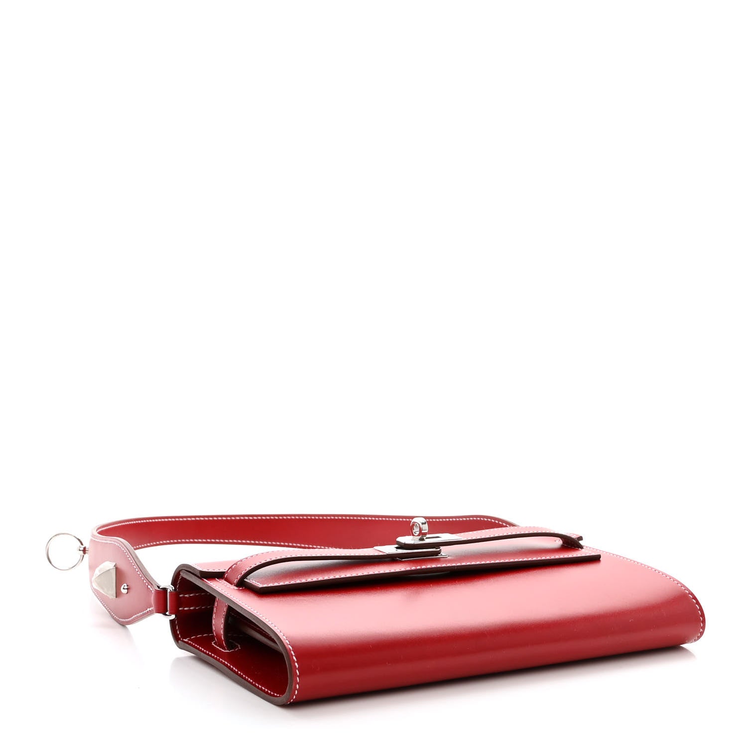 Hermes Box Kelly Wallet To Go Rock Rouge Piment 4 of 10