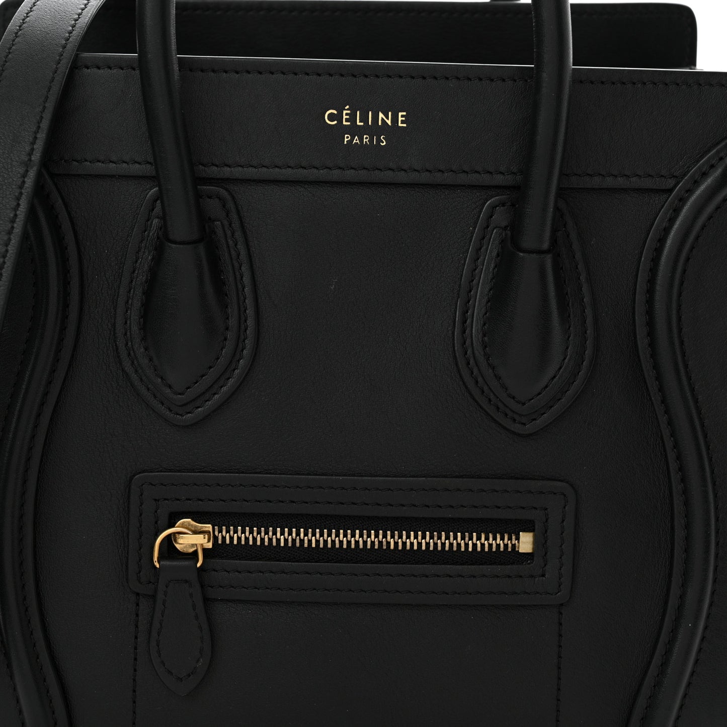 Smooth Calfskin Nano Luggage Black