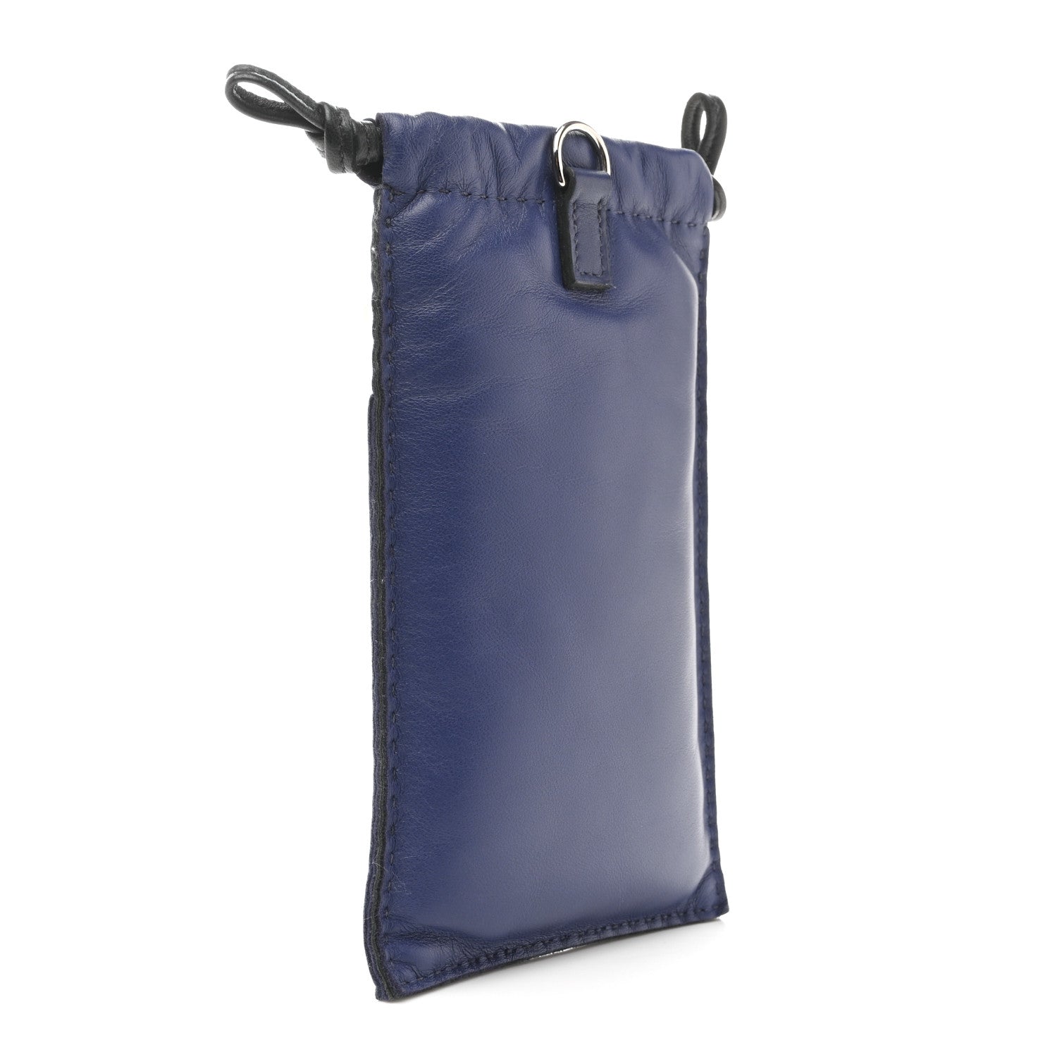Hermes Milo Lambskin Swift Pilo Phone Case Bleu Saphir Black 3 of 11