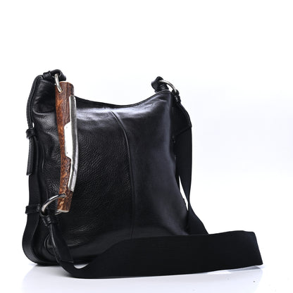 Saint Laurent Calfskin Mombasa Messenger Black 2 of 7