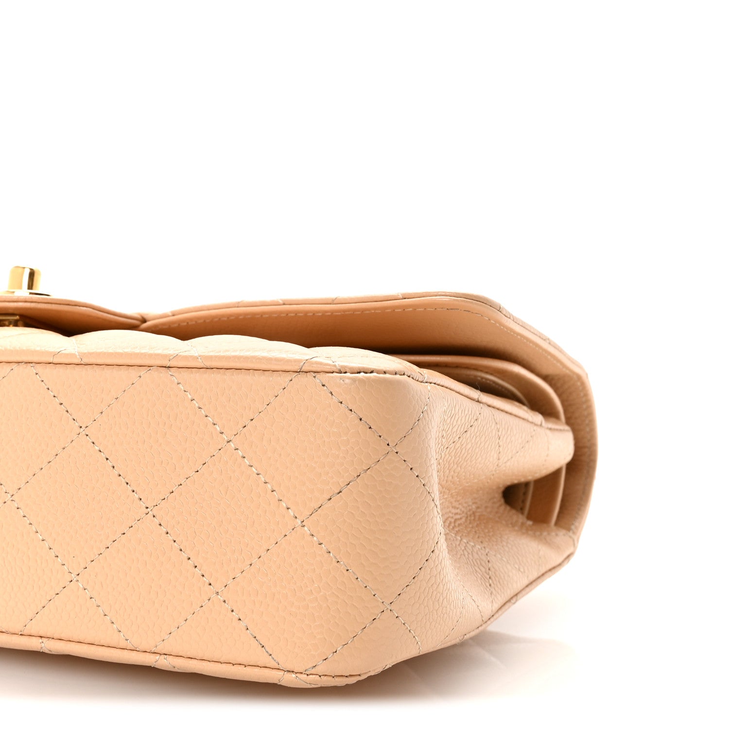 Chanel Caviar Quilted Medium Double Flap Beige 10 of 11