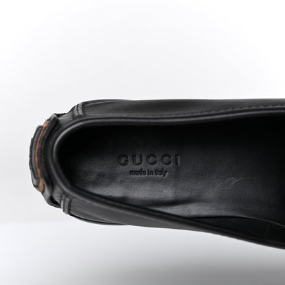 Gucci Calfskin Mens Horsebit Driver Loafers 7.5 Black 7 of 17