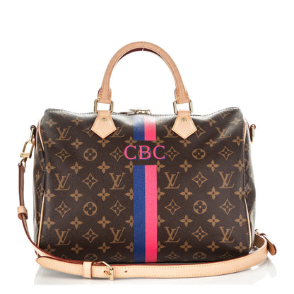 Louis Vuitton Monogram My LV Heritage Speedy Bandouliere 30 Fuchsia Violet 1 of 6