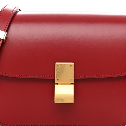 Celine Box Calfskin Teen Classic Box Flap Bag Red 8 of 10