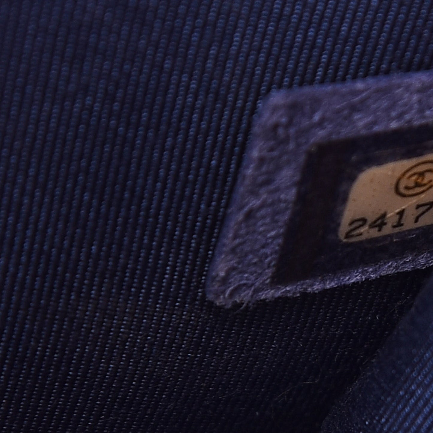 Grained Calfskin Quilted Large CC Box Flap Blue