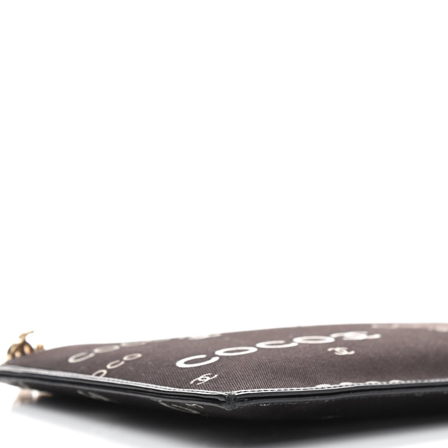 Canvas Coco ID Chain Clutch Black