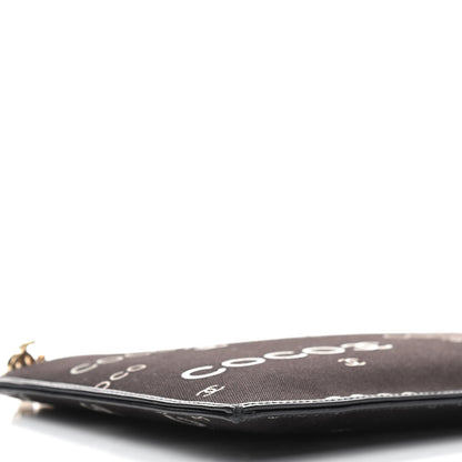 Chanel Canvas Coco ID Chain Clutch Black 8 of 9