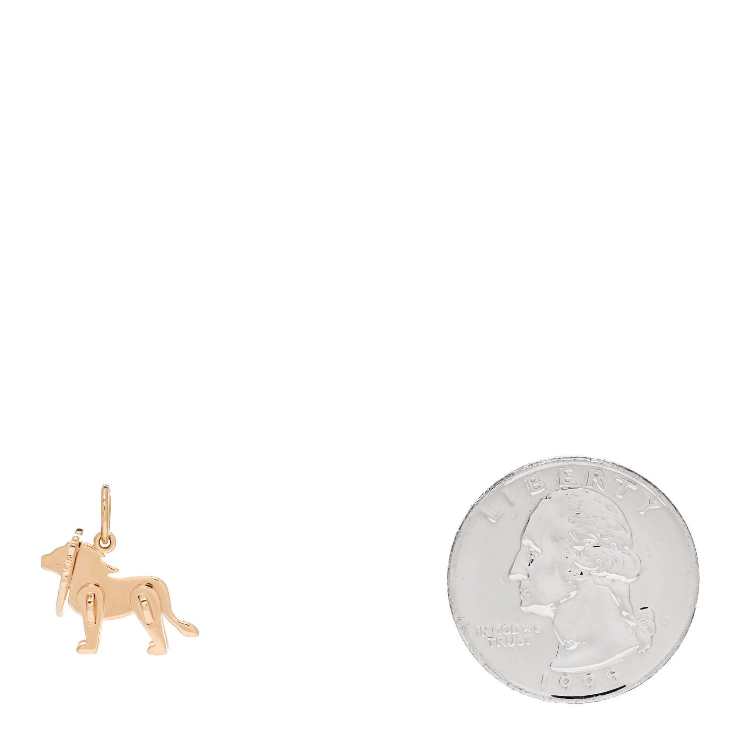 Tiffany 18K Rose Gold Save The Wild Lion Charm 2 of 5