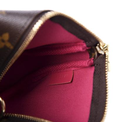 Louis Vuitton Monogram 2020 Christmas Animation Roller Coaster Mini Pochette Accessories Pivoine 9 of 10
