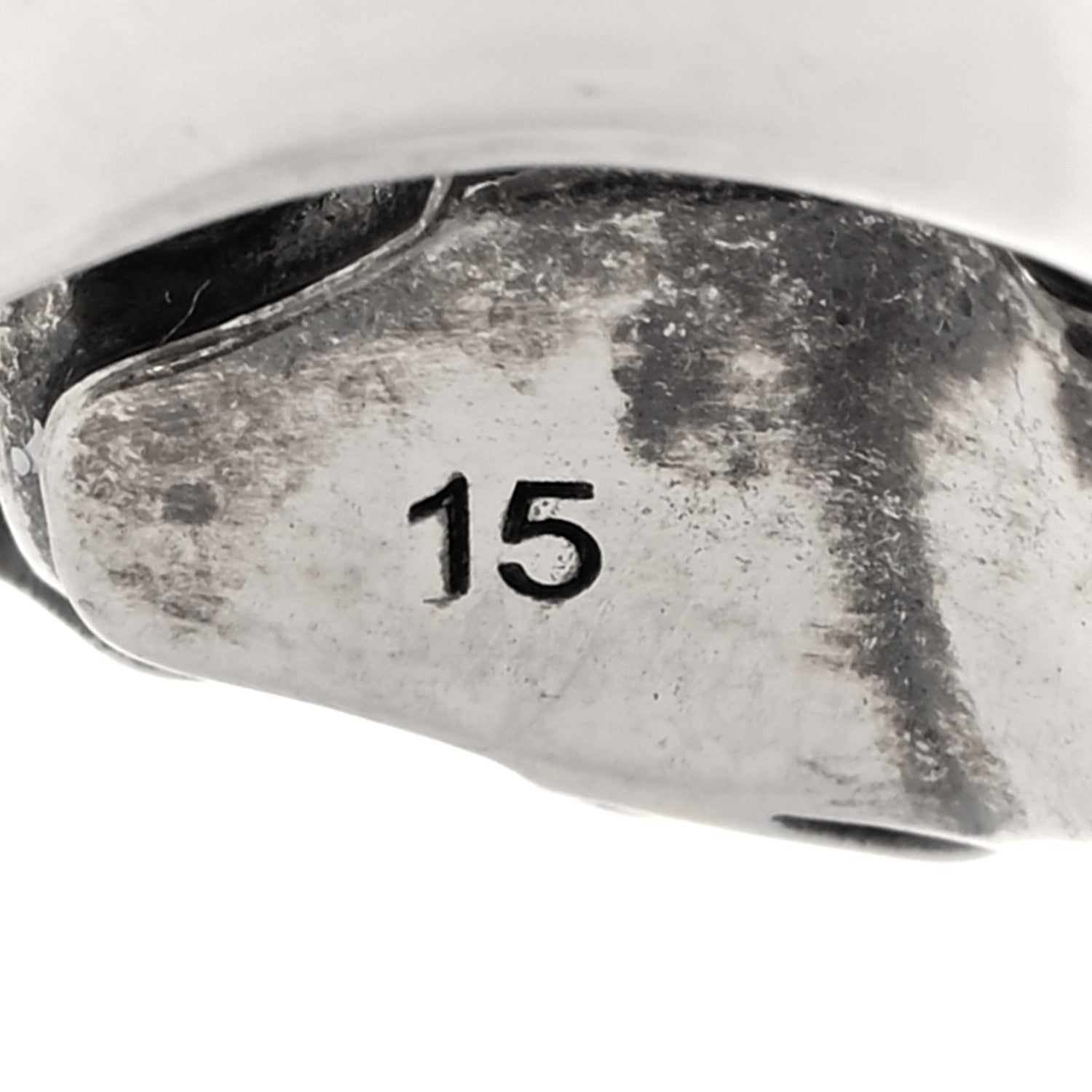 Gucci Tiger Head Swarovski Crystals Ring 15 Silver Green 5 of 6