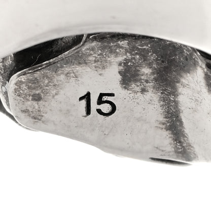 Gucci Tiger Head Swarovski Crystals Ring 15 Silver Green 5 of 6