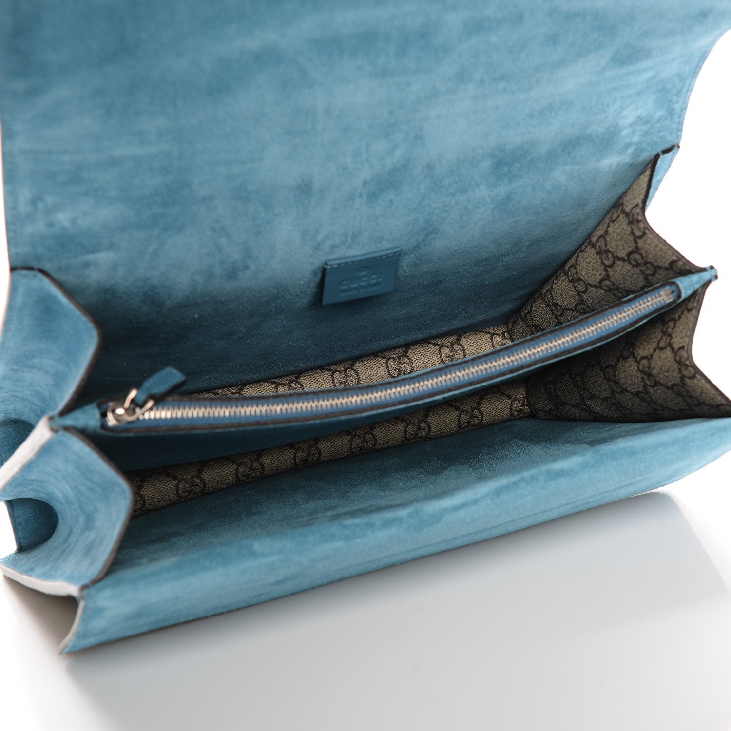 Gucci GG Supreme Monogram Angry Cat Embroidered Medium Dionysus Shoulder Bag Beige Ultramarine 5 of 6