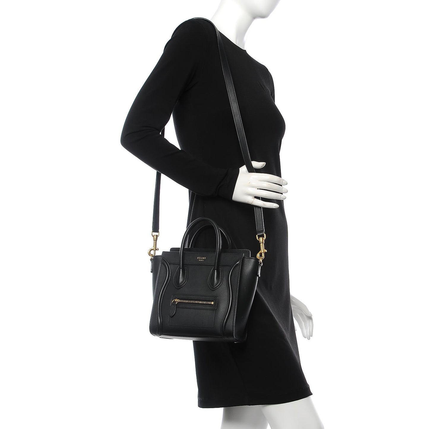 Smooth Calfskin Nano Luggage Black