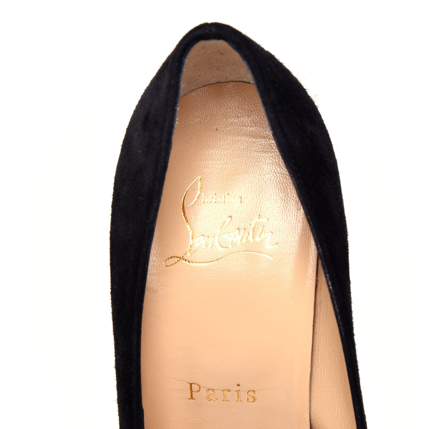 Christian Louboutin Veau Velours Alminette 100 Pumps 37.5 Black 9 of 11