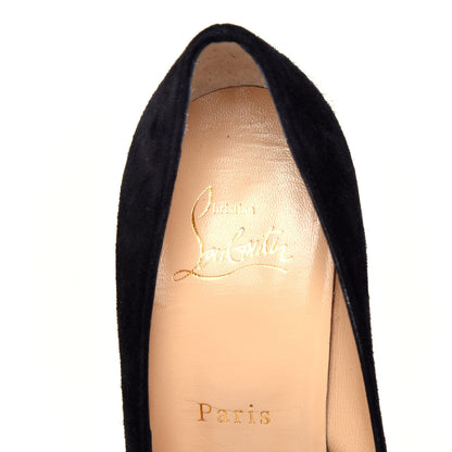 Christian Louboutin Veau Velours Alminette 100 Pumps 37.5 Black 9 of 11