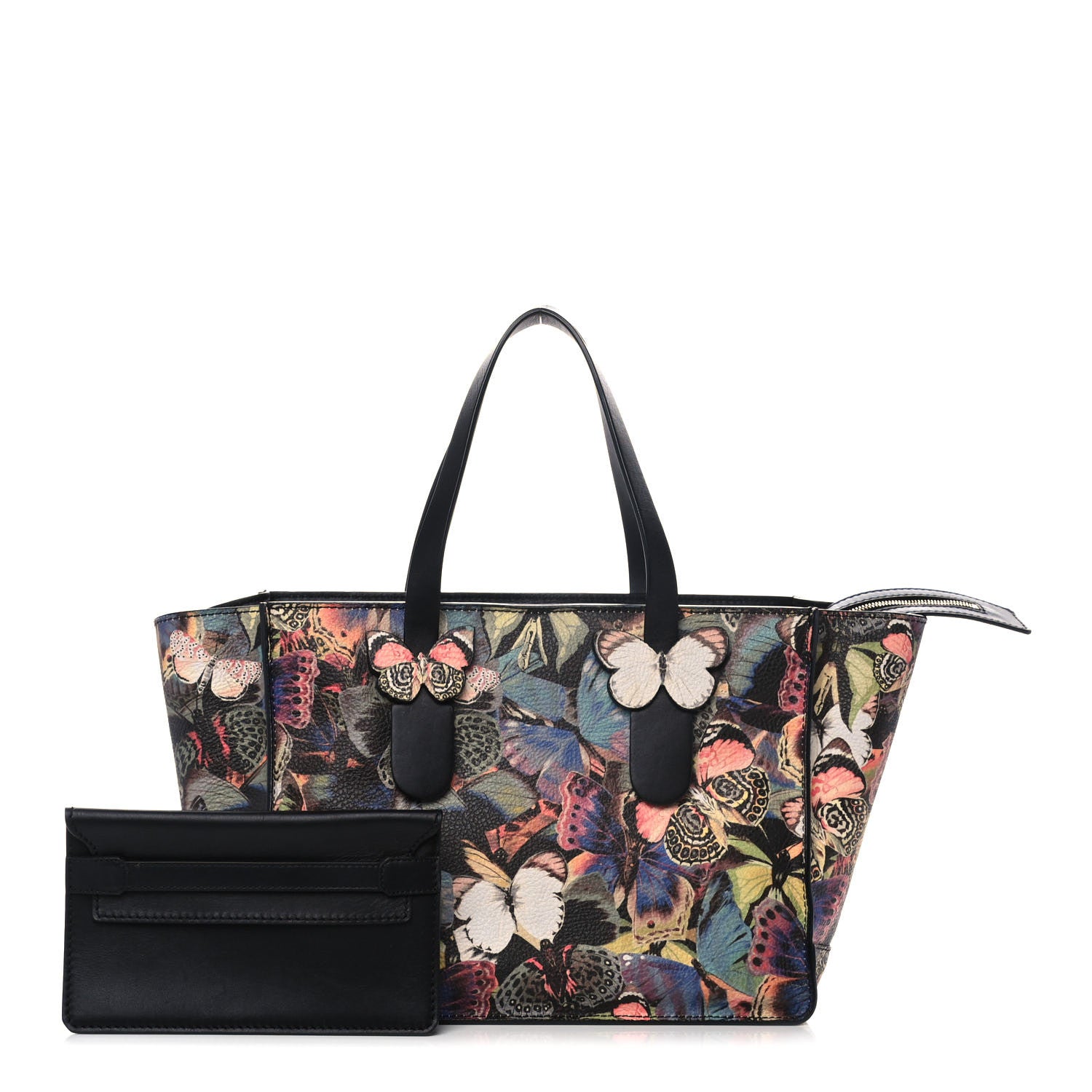 Valentino Garavani Calfskin Camubutterfly Rockstud Tote Multicolor 1 of 13