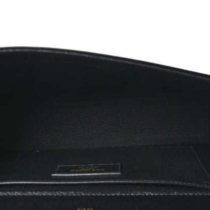 Saint Laurent Grain De Poudre Medium Classic Monogram Kate Satchel Black 5 of 10