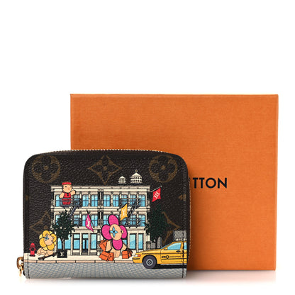 Louis Vuitton Monogram 2022 Christmas Animation New York Soho Zippy Coin Purse Yellow 8 of 8