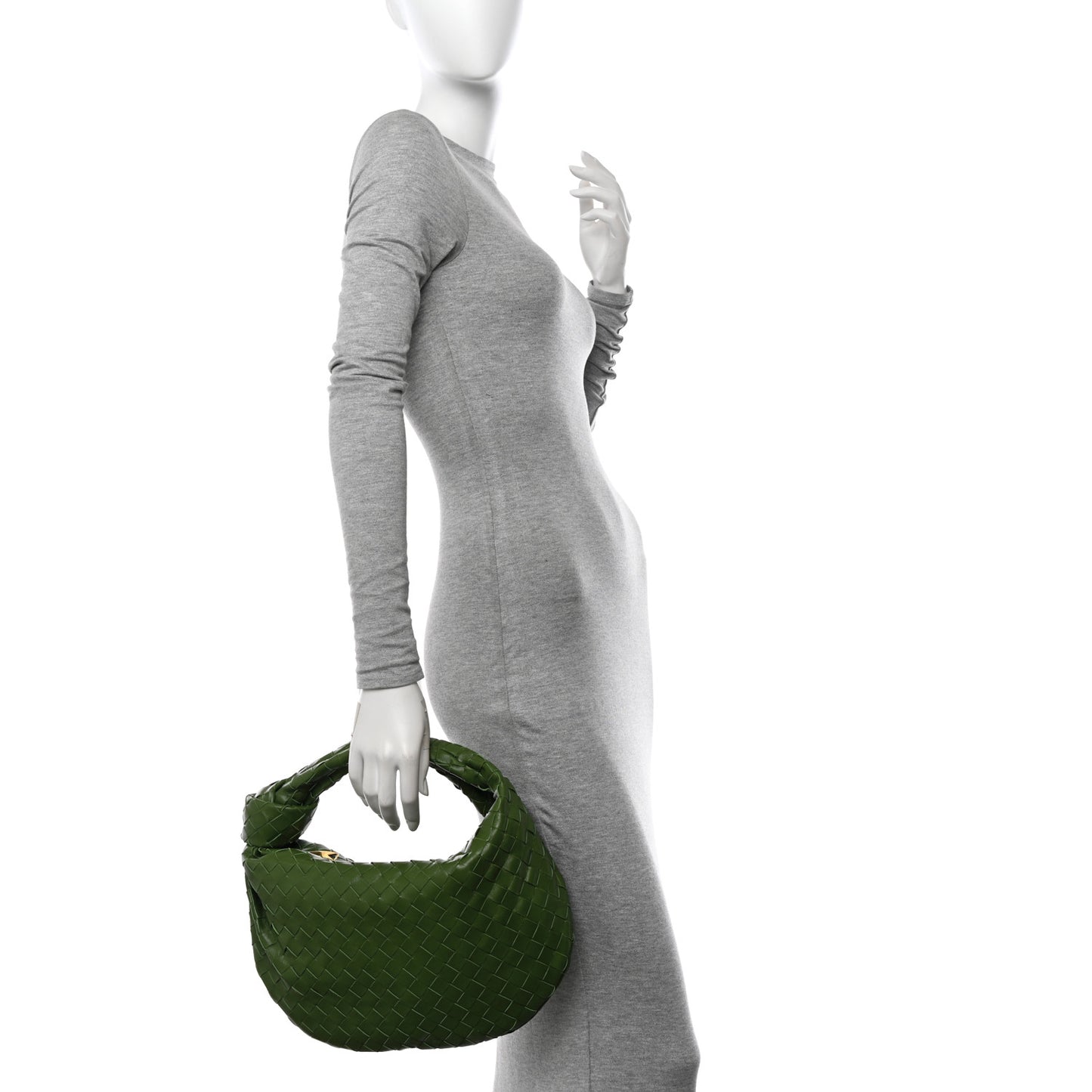 Nappa Intrecciato Teen Jodie Hobo Avocado