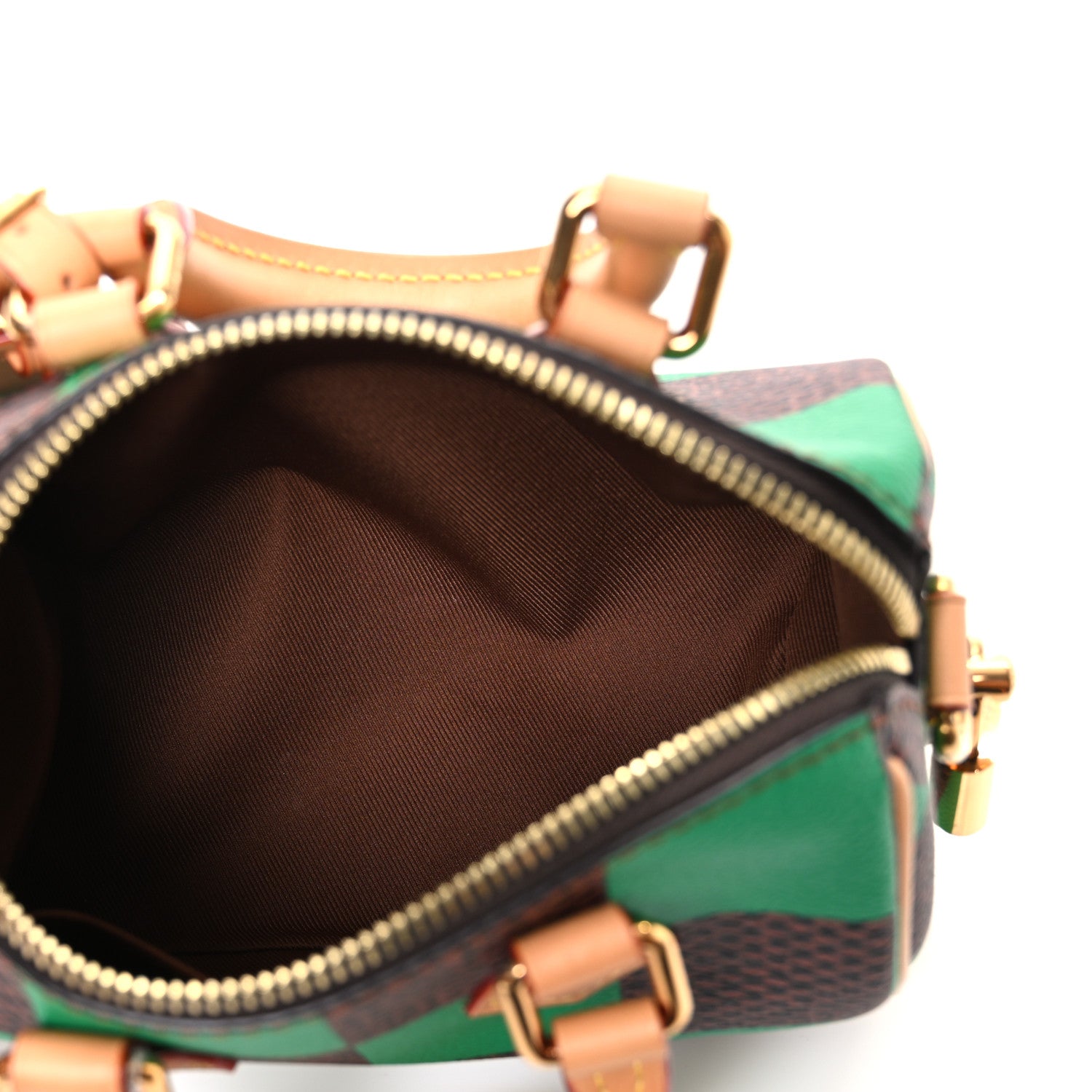 Louis Vuitton Damier Pop Speedy Bandouliere 18 Green 5 of 11