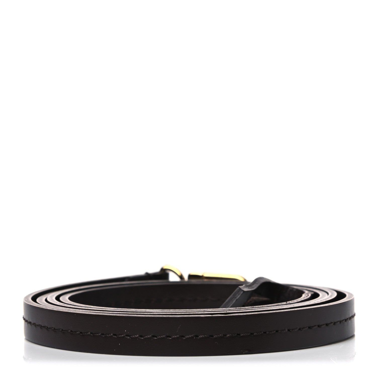 Louis Vuitton Calfskin 12mm Favorite Long Strap Brown 2 of 5