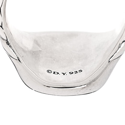 David Yurman Sterling Silver Diamond 14mm Initial K Pinky Ring 49 5 5 of 6