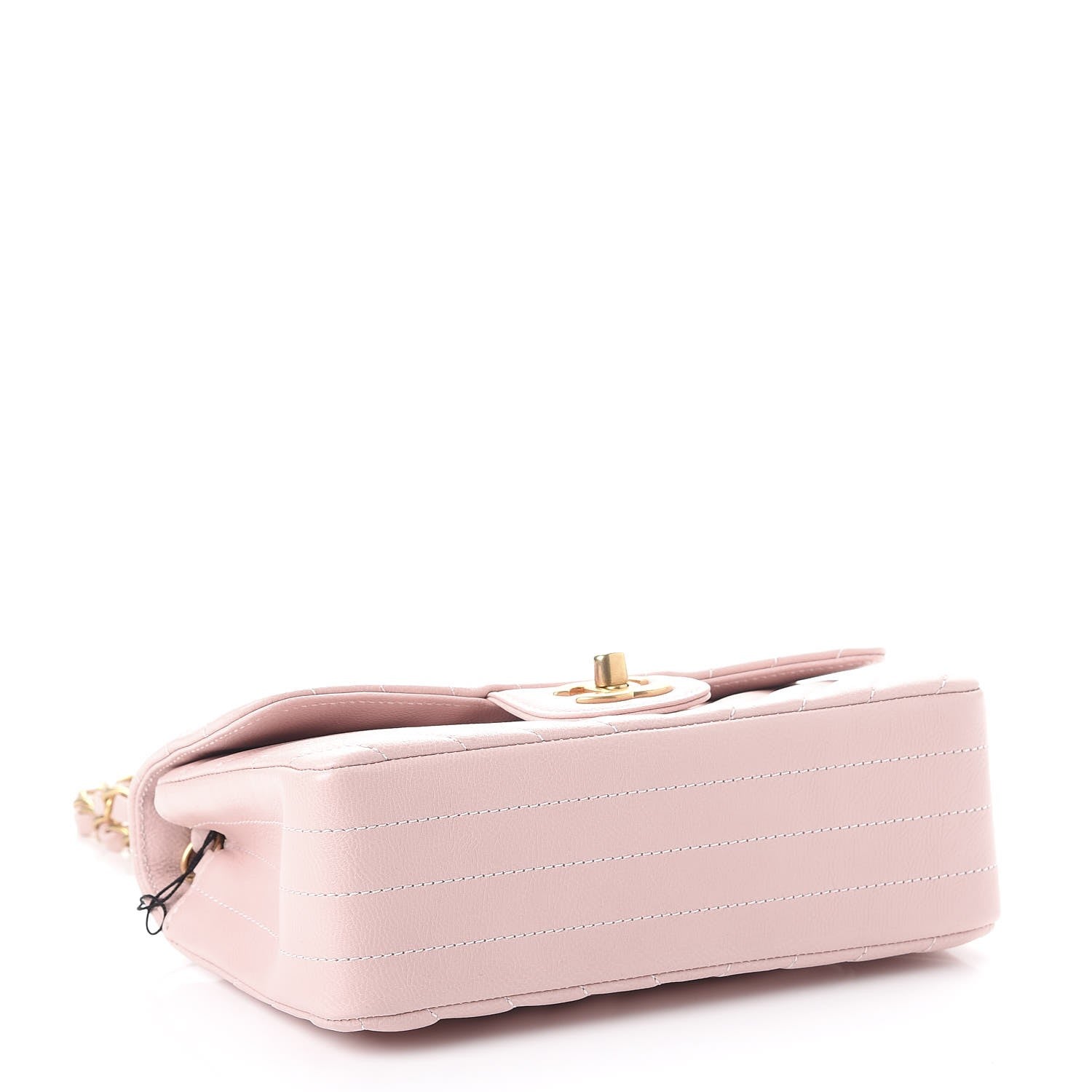 Chanel Calfskin Chevron Quilted Mini Rectangular Flap Light Pink 4 of 8