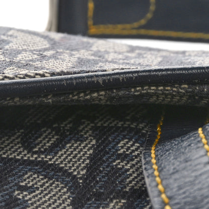 Christian Dior Monogram Saddle Bag Blue 9 of 11