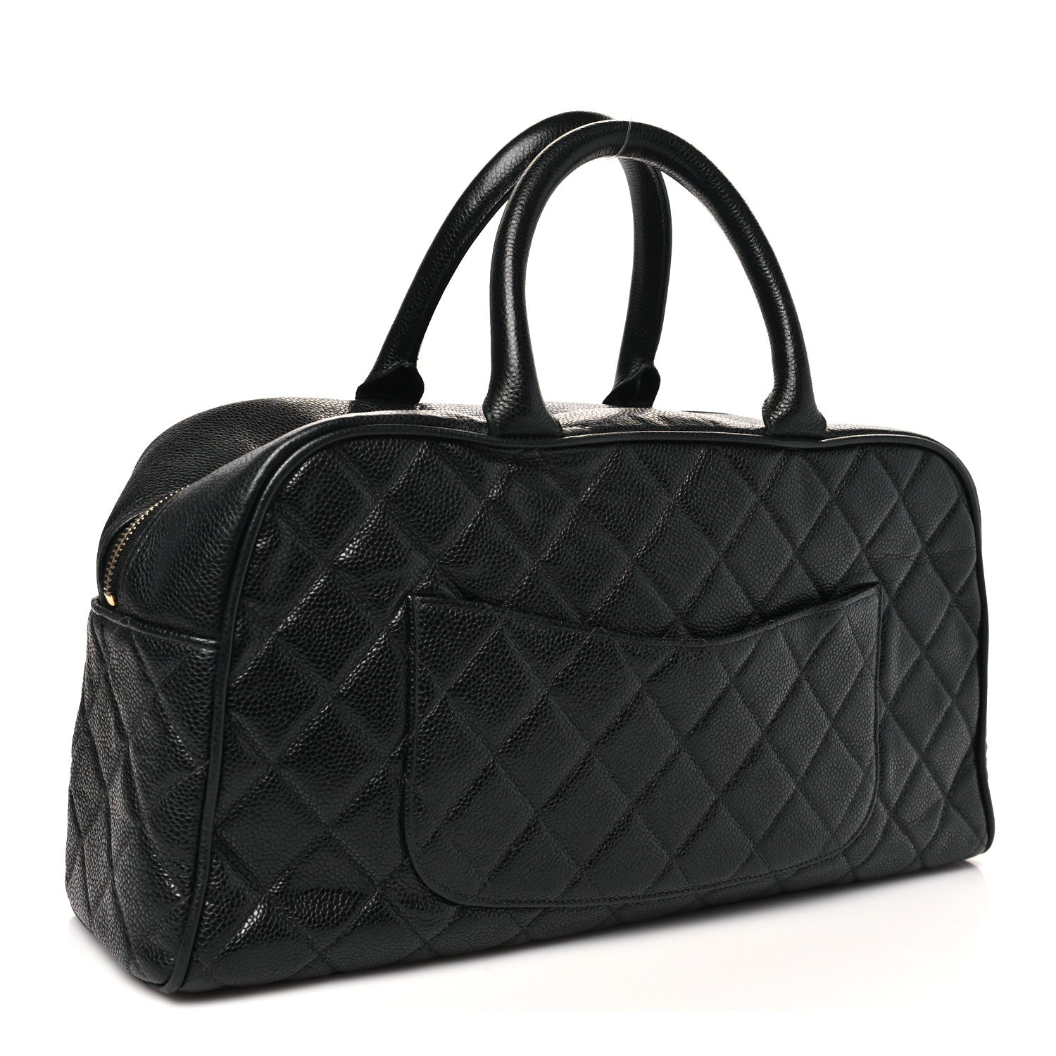 Chanel Caviar Quilted Large Bowler Black 2 of 10