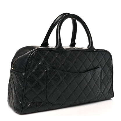 Chanel Caviar Quilted Large Bowler Black 2 of 10