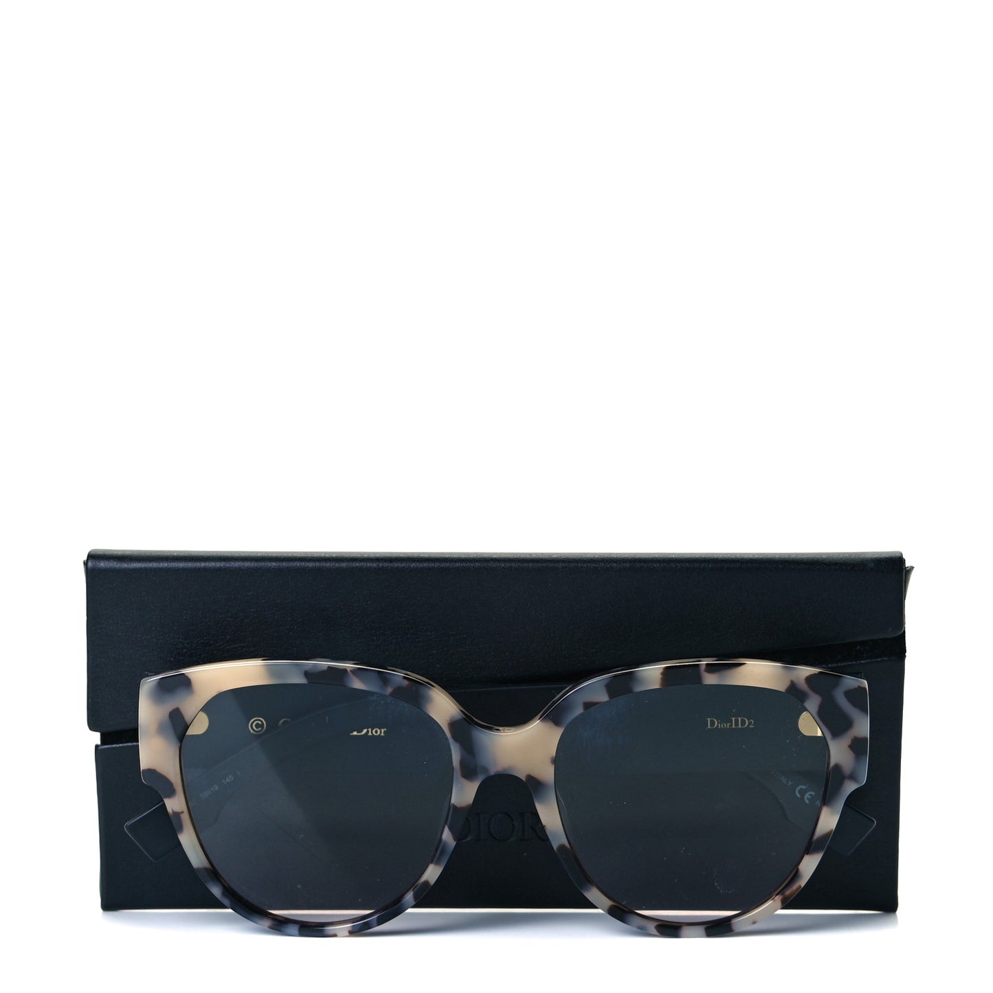 Acetate Square DiorID1 Sunglasses White Tortoise