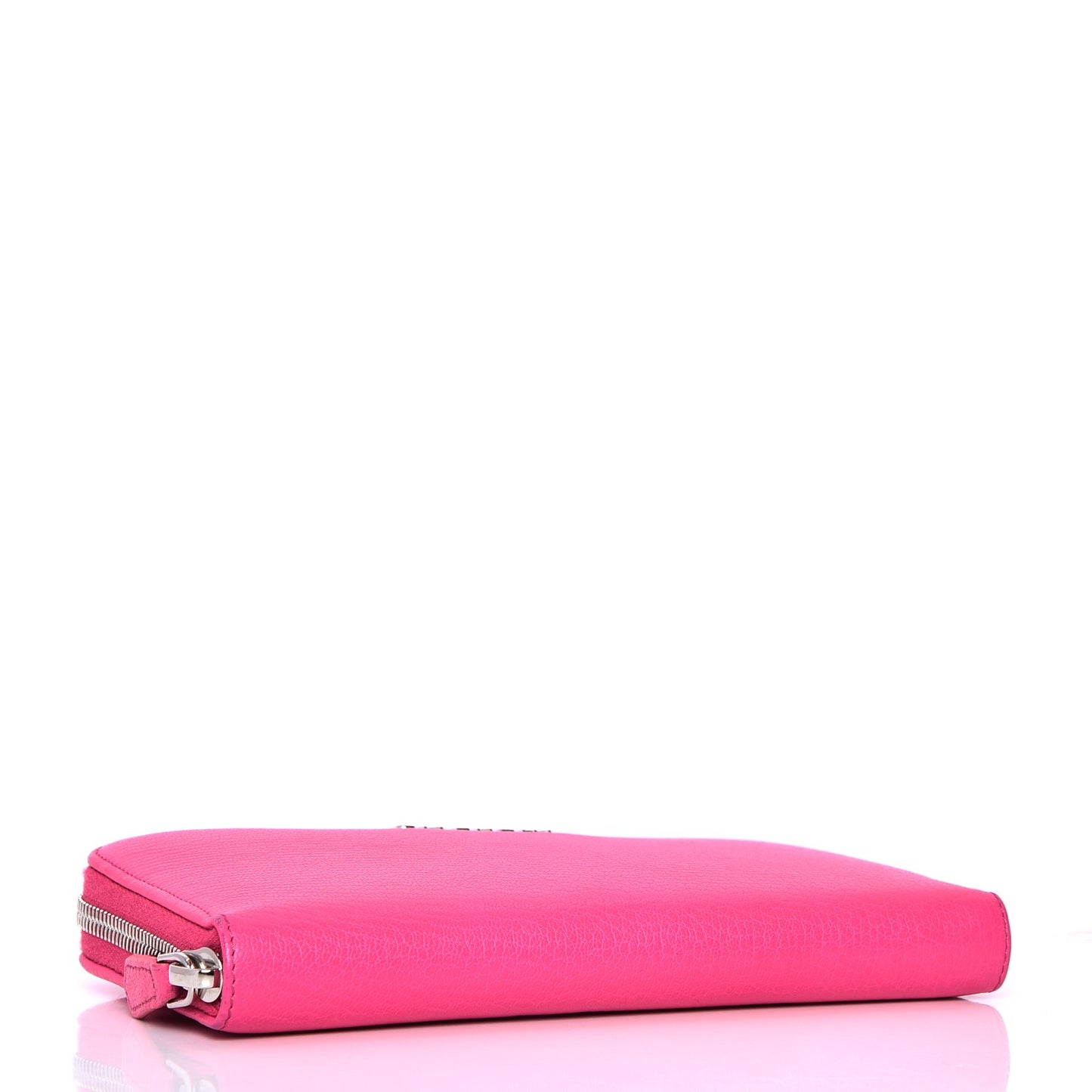 Sugar Goatskin Pandora Zip Around Wallet Shocking Pink