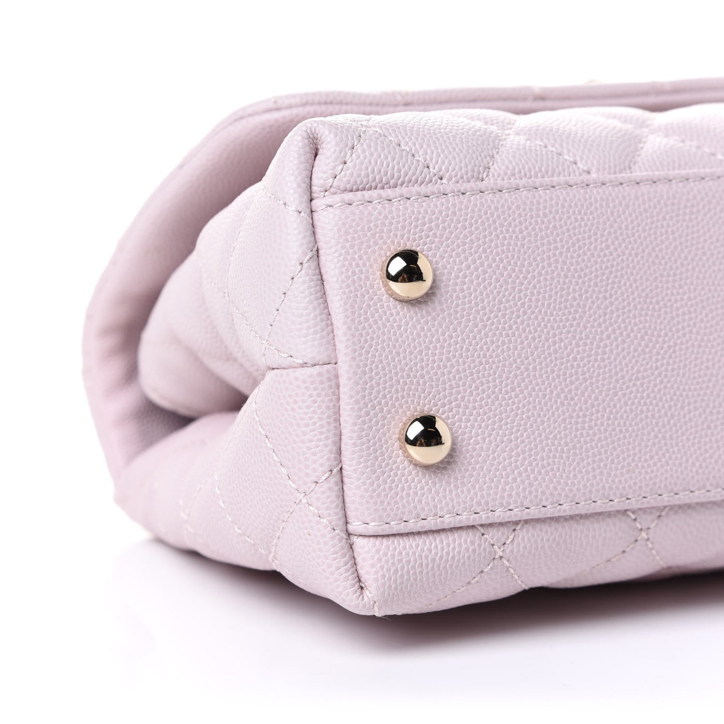 Caviar Quilted Mini Coco Handle Flap Lilas Lilac