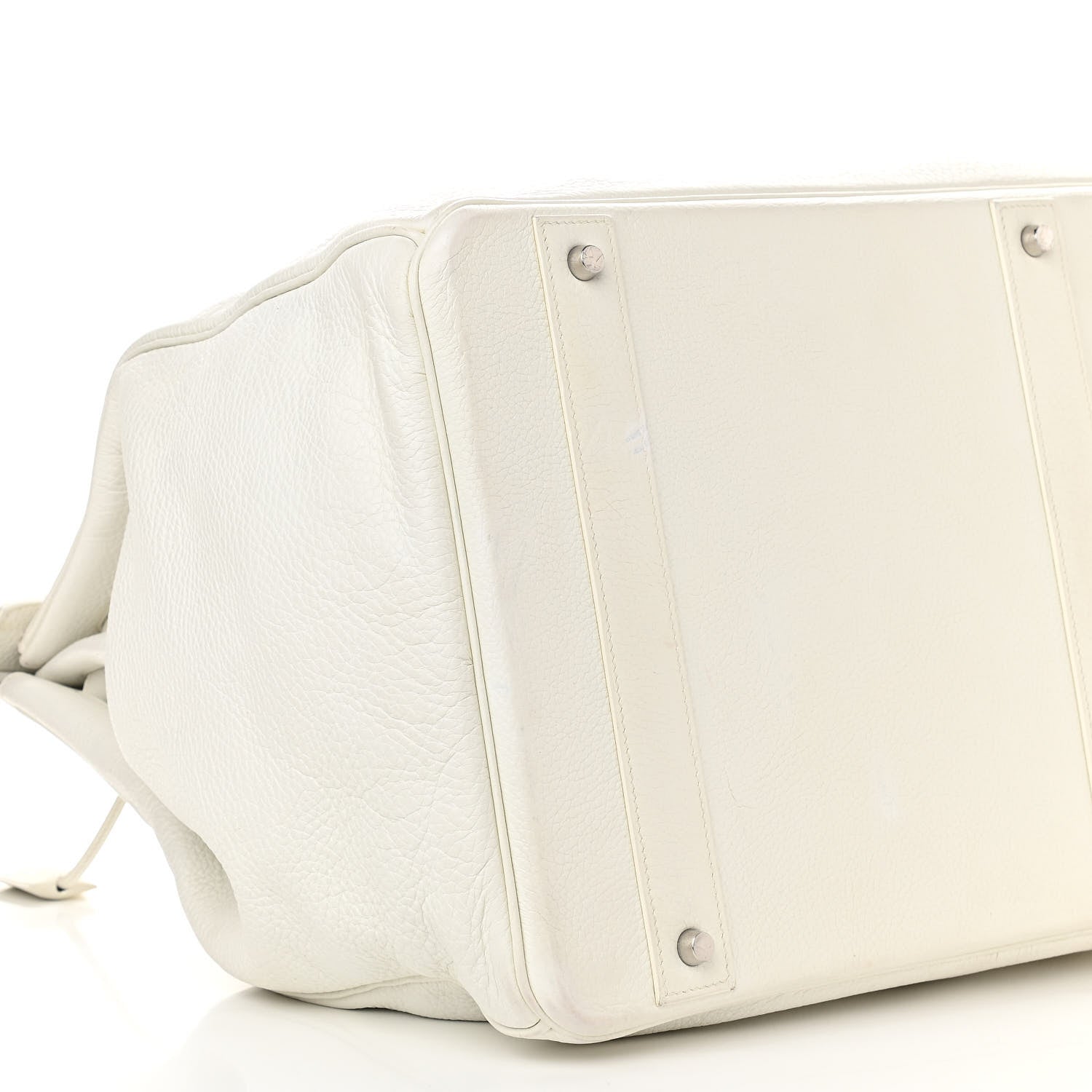 Hermes Togo Travel Birkin 55 White 9 of 12
