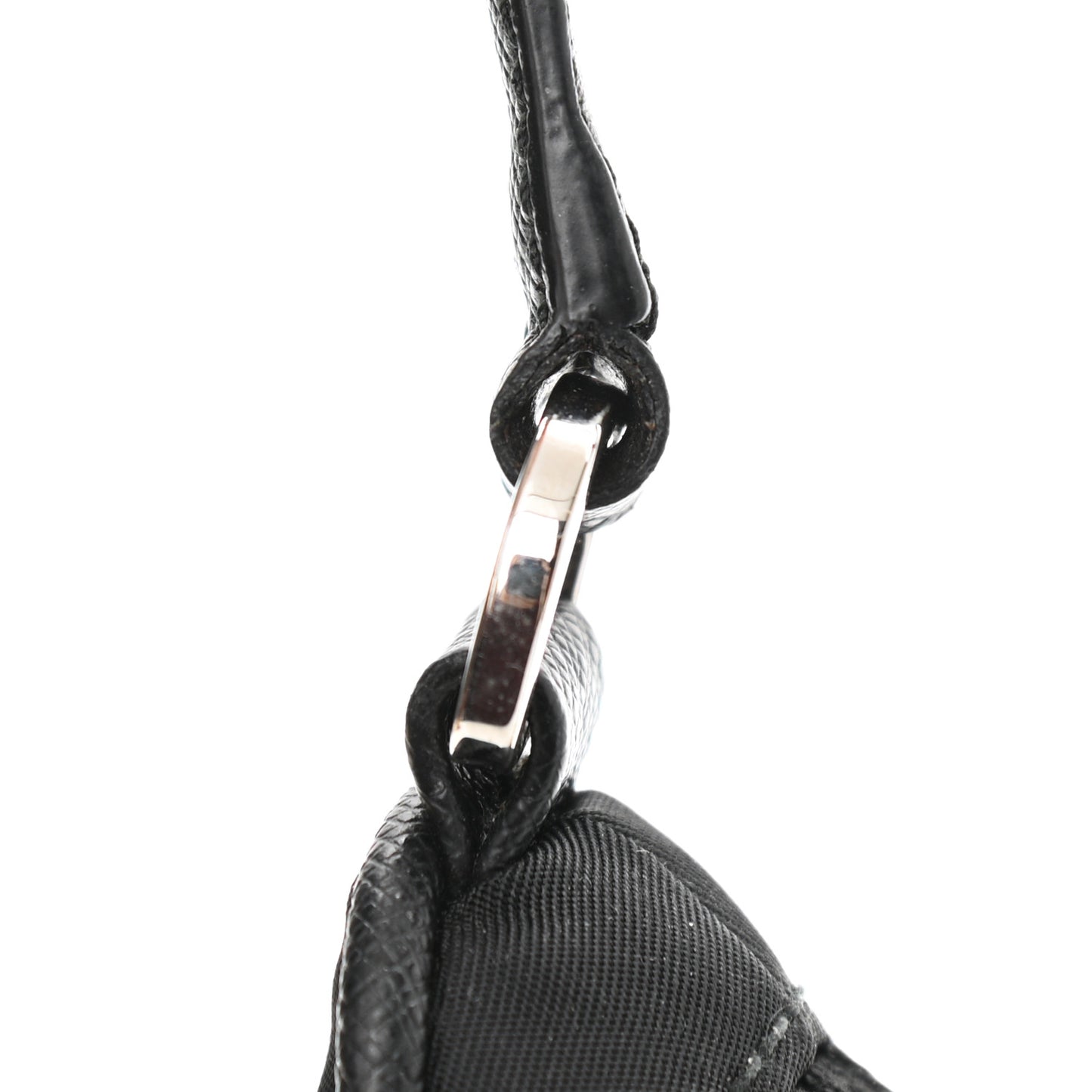 Tessuto Nylon Saffiano Mini Re-Edition 2005 Bag Black