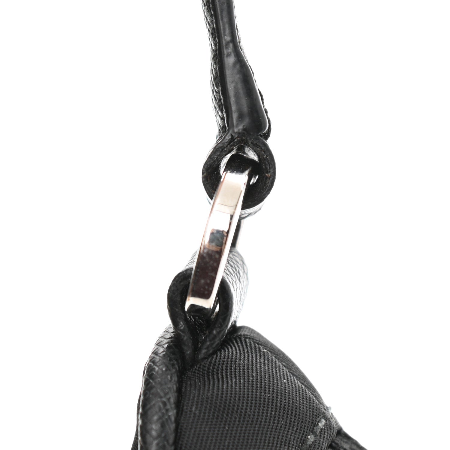Prada Tessuto Nylon Saffiano Mini Re-Edition 2005 Bag Black 11 of 11