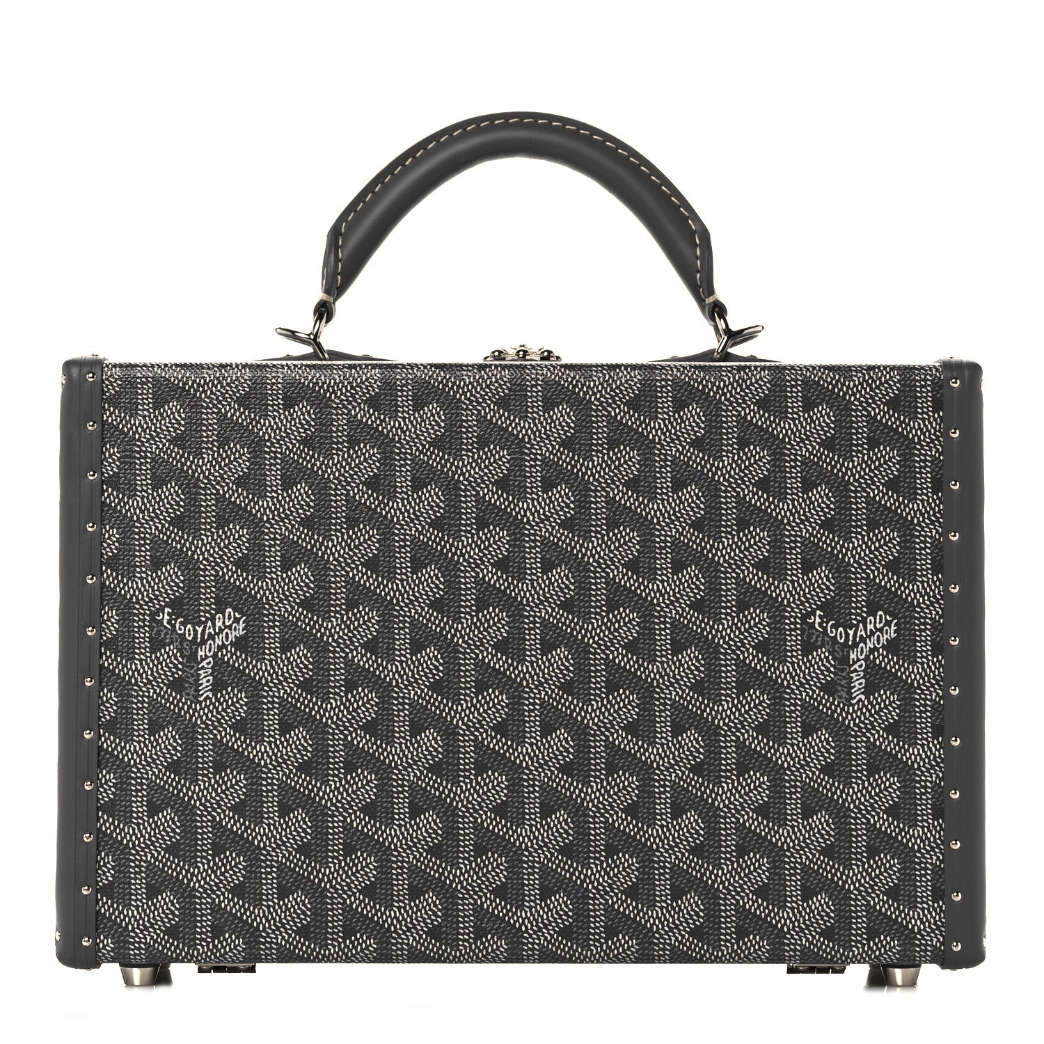 Goyard Goyardine Grand Hotel Trunk Bag Grey 1 of 10