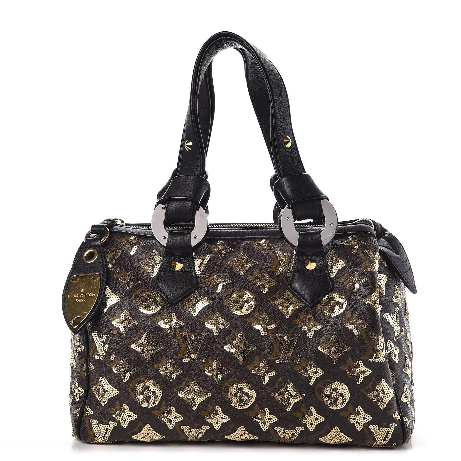 Louis Vuitton Monogram Sequins Eclipse Speedy 28 Gold 1 of 17
