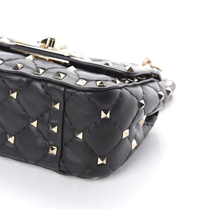 Valentino Garavani Nappa Micro Rockstud Spike Shoulder Bag Black 7 of 7