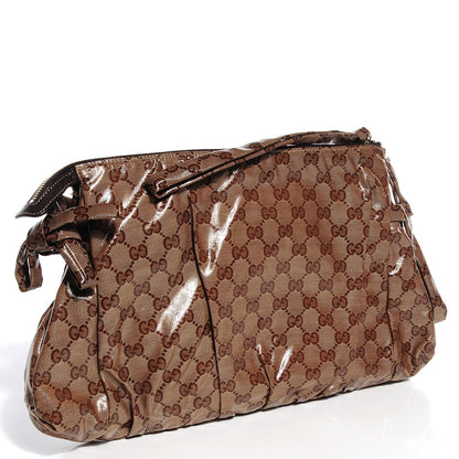 Gucci Crystal Monogram Large Hysteria Clutch 3 of 9