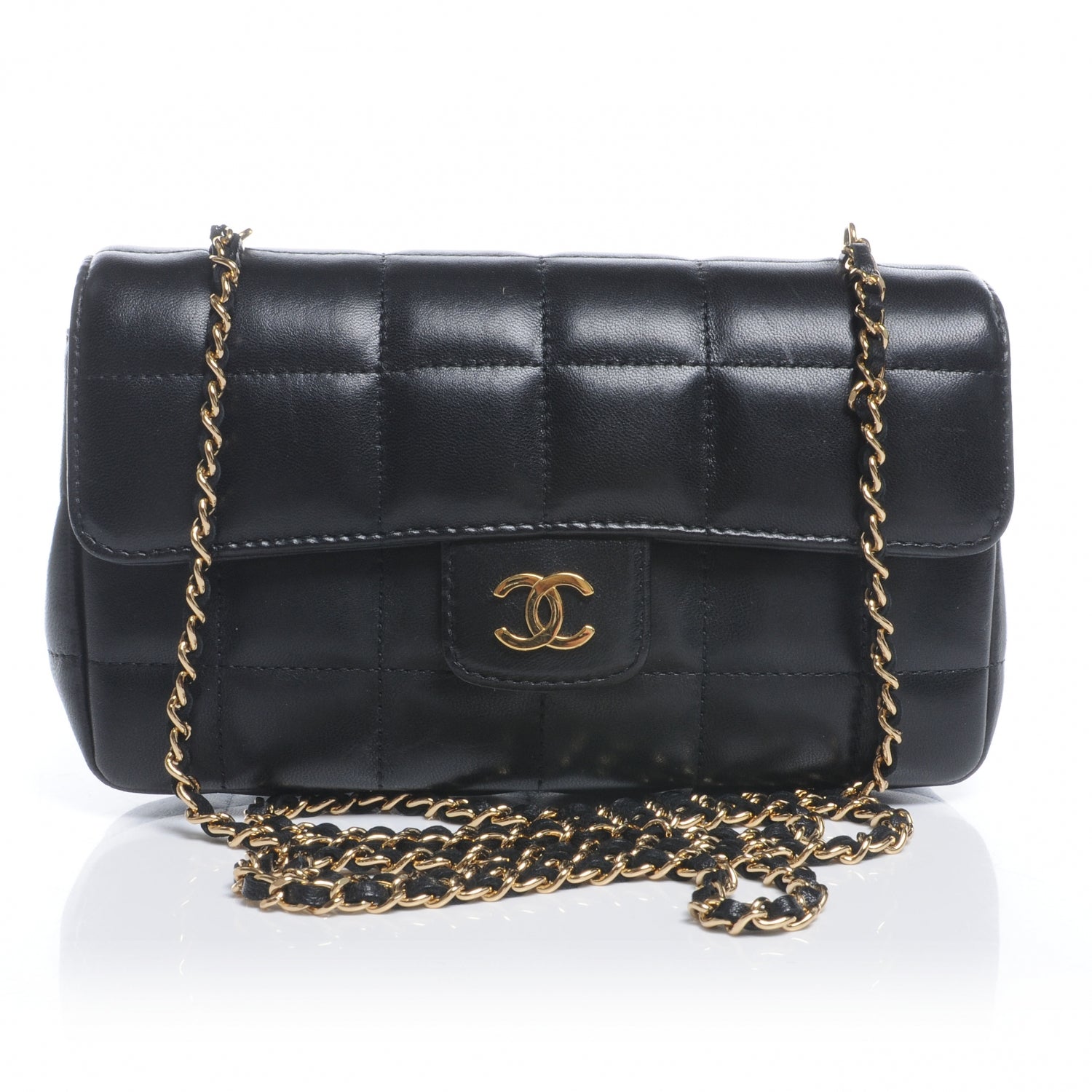 Chanel Lambskin Square Quilted Mini Flap Black 1 of 7