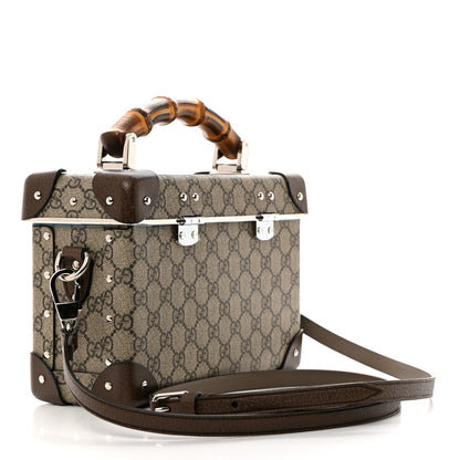 Gucci GG Supreme Monogram Globe-Trotter Beauty Case Brown 2 of 10