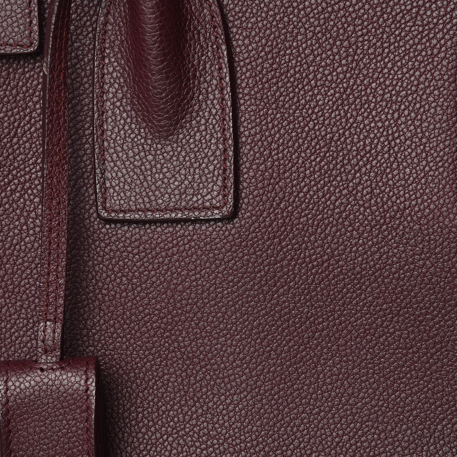Saint Laurent Grained Calfskin Small Classic Sac De Jour Bordeaux 8 of 20