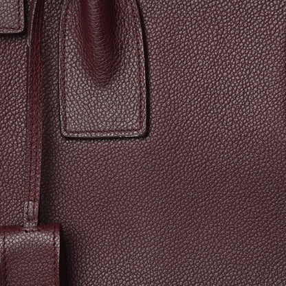 Saint Laurent Grained Calfskin Small Classic Sac De Jour Bordeaux 8 of 20