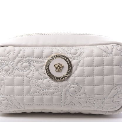 Versace Nappa Barocco Quilted Vanitas Medea Belt Bag White 9 of 9