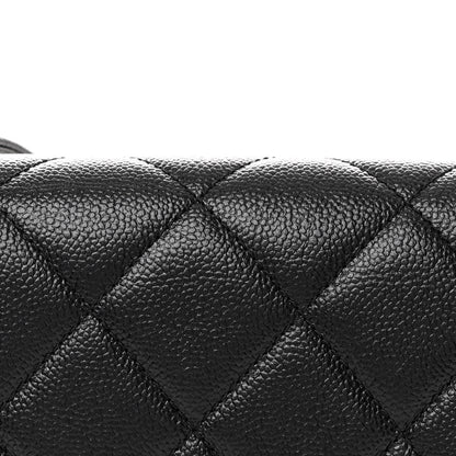 Chanel Shiny Caviar Quilted Small Chain Melody Flap Black 8 of 11