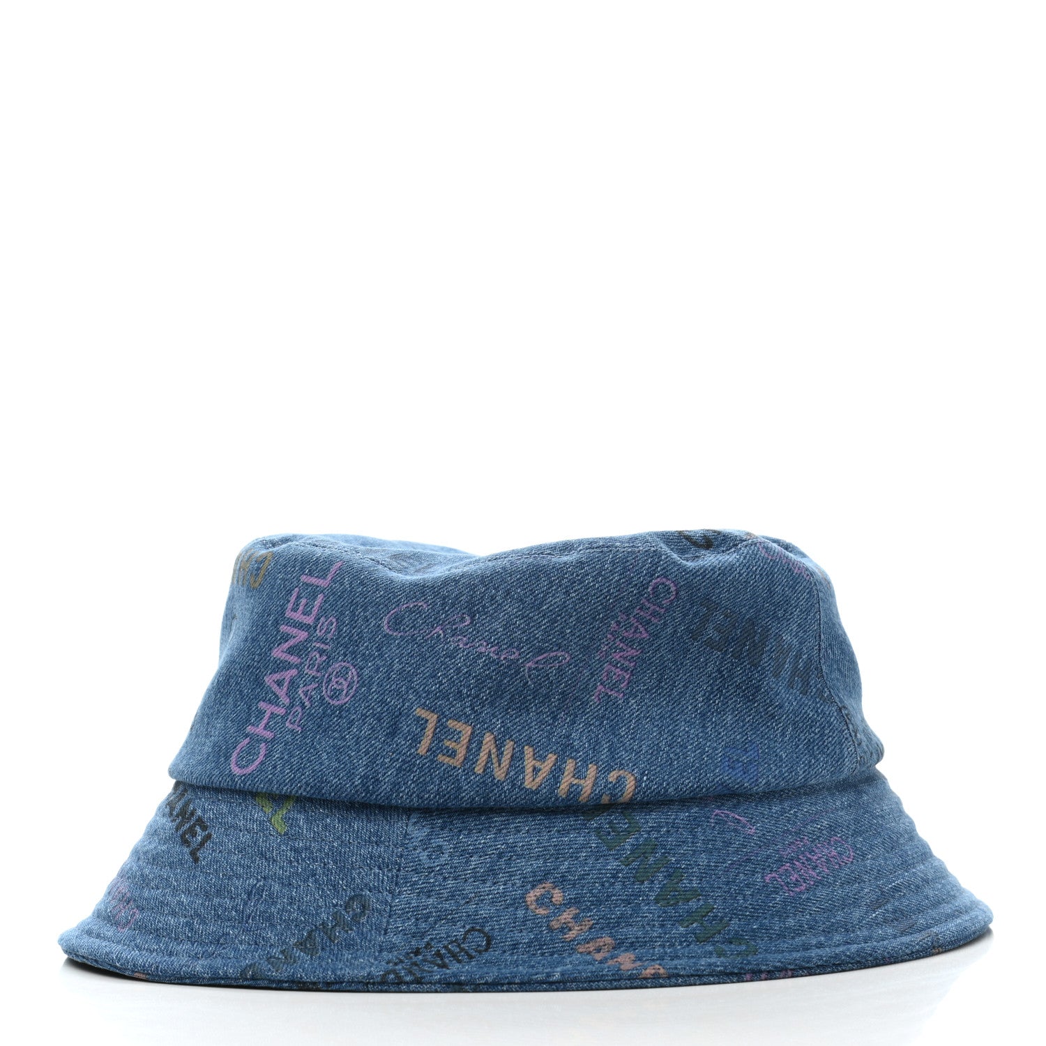 Chanel Denim Mood Cloche Bucket Hat L Blue 4 of 9