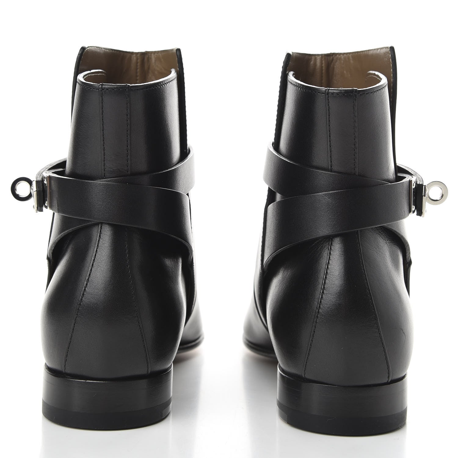 Hermes Calfskin Neo Low Boots 37 Black 4 of 9