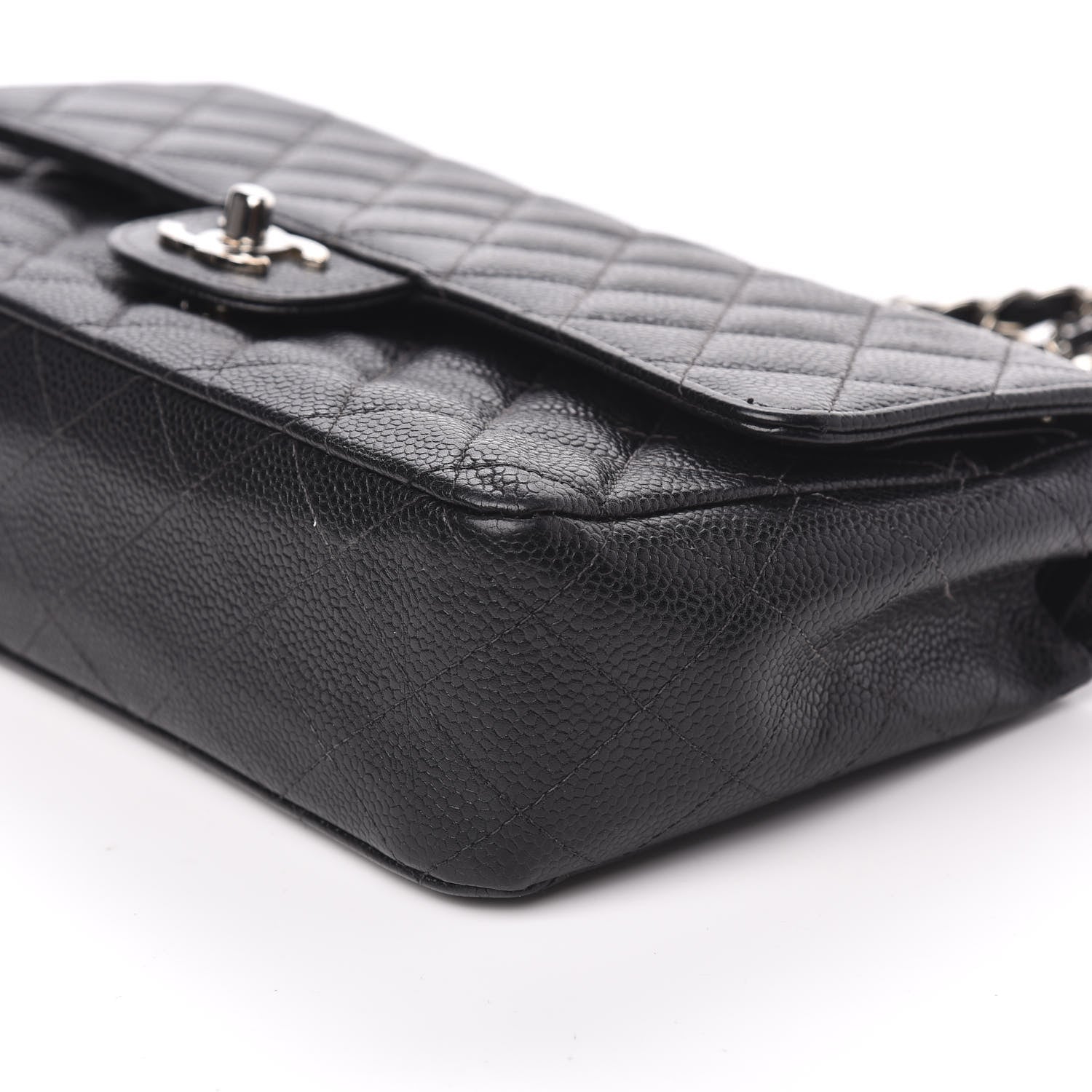 Chanel Caviar Quilted Medium Double Flap Black 10 of 11