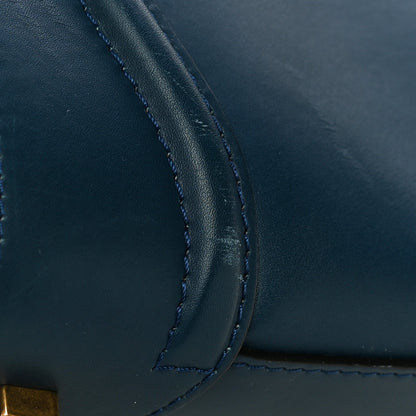 Celine Smooth Calfskin Mini Bi-Color Luggage Ocean Blue 10 of 11